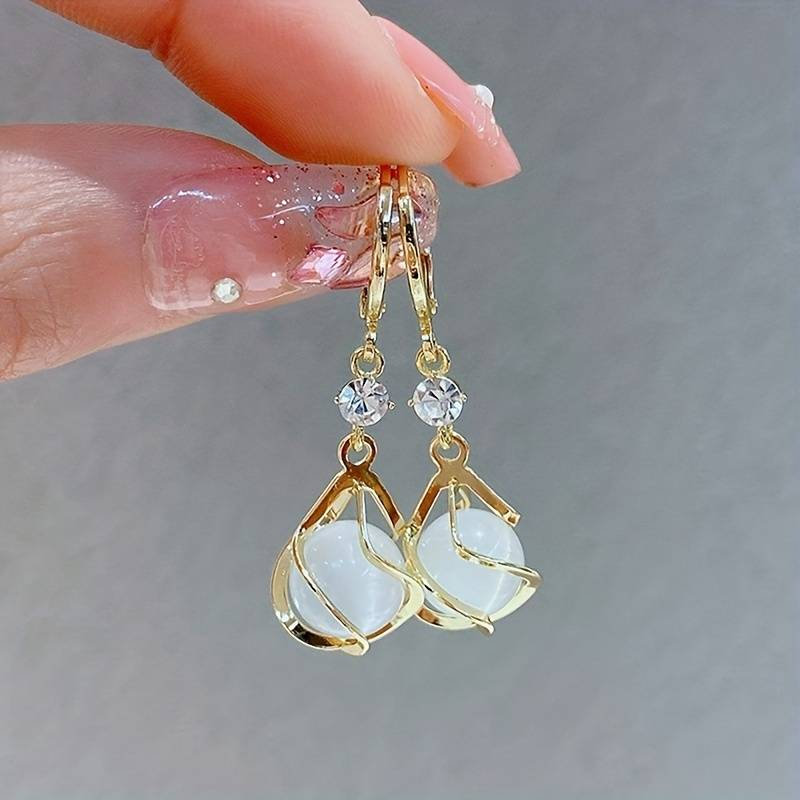 Vintage Opal Dangle Earrings