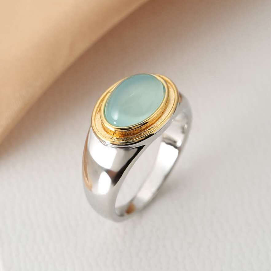 Gabi - Retro Green Moonstone Band