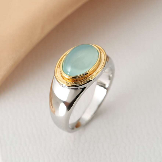 Gabi - Retro Green Moonstone Band