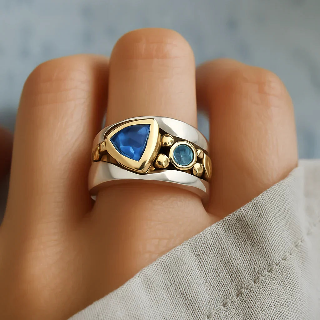Vintage Blue Gemstone Ring