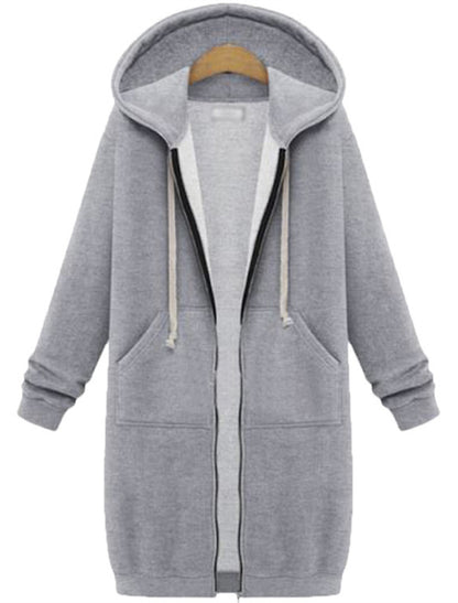 Bonnie - Cozy Longline Zip Hoodie for Everyday Style