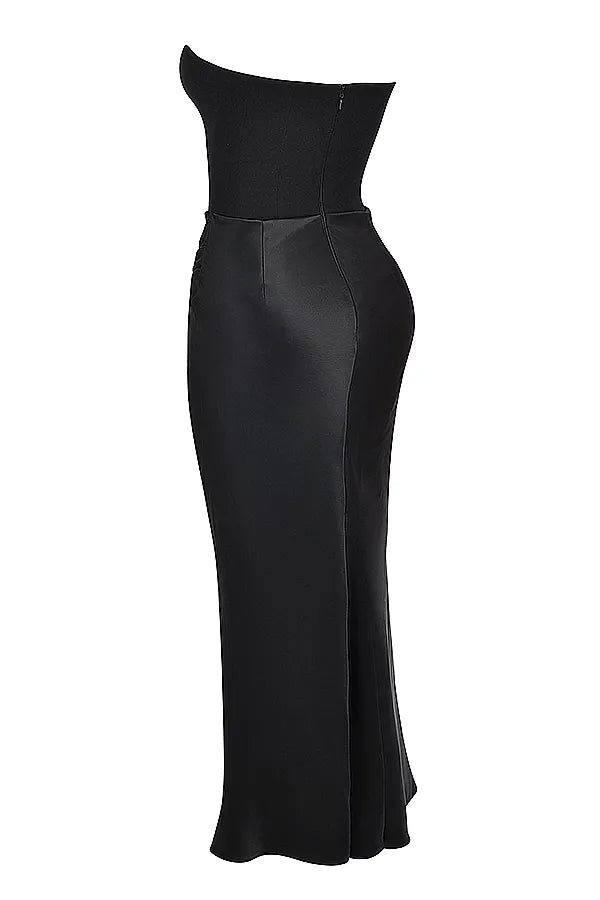 Victoria Noir | Chic Black Wedding Guest Dress